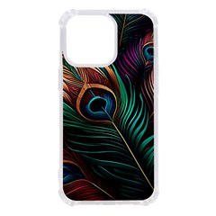 Peacock Feathers Nature Feather Pattern Iphone 13 Pro Tpu Uv Print Case