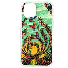 Monkey Tiger Bird Parrot Forest Jungle Style Iphone 12 Pro Max Tpu Uv Print Case by Grandong