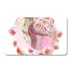 Women with flowers Magnet (Rectangular)