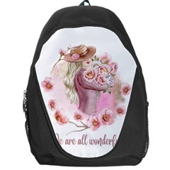 Women with flowers Backpack Bag