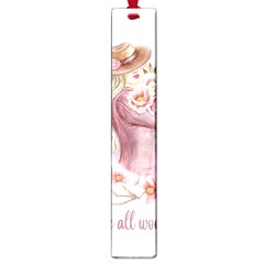 Women with flowers Large Book Marks