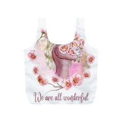 Women with flowers Full Print Recycle Bag (S)