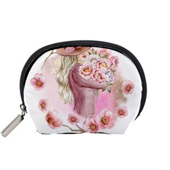 Women with flowers Accessory Pouch (Small)