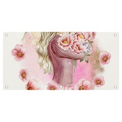 Women with flowers Banner and Sign 4  x 2 