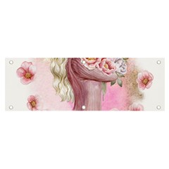 Women with flowers Banner and Sign 6  x 2 