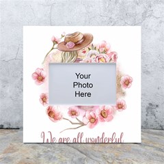 Women With Flowers White Box Photo Frame 4  X 6  by fashiontrends