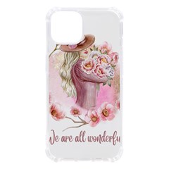 Women With Flowers Iphone 13 Tpu Uv Print Case by fashiontrends