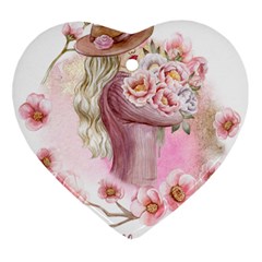 Women With Flower Ornament (heart) by fashiontrends