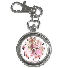 Women with flower Key Chain Watches