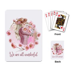 Women with flower Playing Cards Single Design (Rectangle)