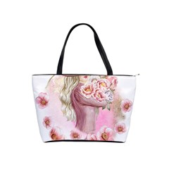 Women with flower Classic Shoulder Handbag