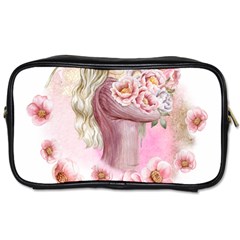 Women with flower Toiletries Bag (One Side)