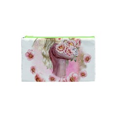 Women with flower Cosmetic Bag (XS)