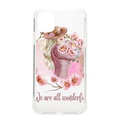 Women with flower iPhone 11 TPU UV Print Case