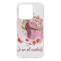 Women With Flower Iphone 14 Pro Tpu Uv Print Case by fashiontrends