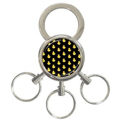 Rubber Duck 3-ring Key Chain by Valentinaart