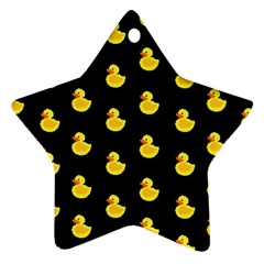 Rubber Duck Star Ornament (two Sides) by Valentinaart