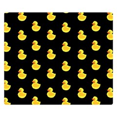 Rubber Duck Premium Plush Fleece Blanket (small) by Valentinaart