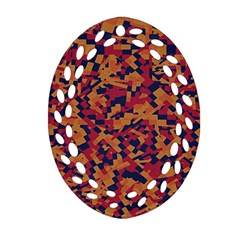 Kaleidoscope Dreams  Oval Filigree Ornament (two Sides) by dflcprintsclothing