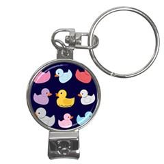 Duck Pattern Nail Clippers Key Chain