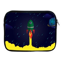 Rocket Halftone Astrology Astronaut Apple Ipad 2/3/4 Zipper Cases