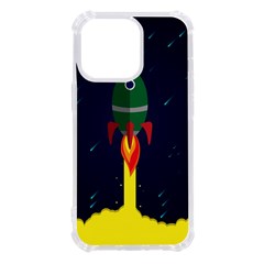 Rocket Halftone Astrology Astronaut Iphone 13 Pro Tpu Uv Print Case by Bangk1t