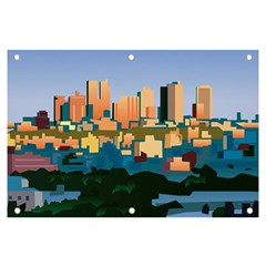 City Buildings Urban Dawn Banner And Sign 6  X 4  by Bangk1t