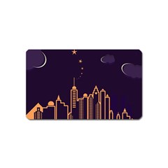 Skyscraper Town Urban Towers Magnet (name Card)