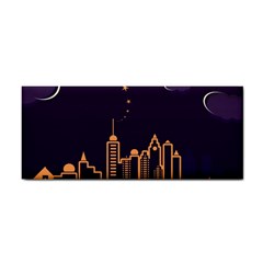 Skyscraper Town Urban Towers Hand Towel by Bangk1t