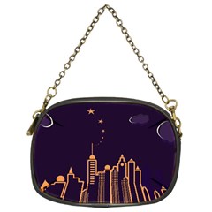 Skyscraper Town Urban Towers Chain Purse (two Sides)
