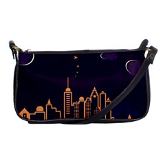 Skyscraper Town Urban Towers Shoulder Clutch Bag