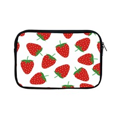 Seamless Pattern Fresh Strawberry Apple Ipad Mini Zipper Cases