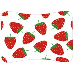 Seamless Pattern Fresh Strawberry Velour Seat Head Rest Cushion by Bangk1t