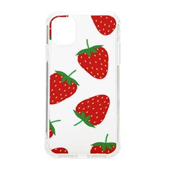 Seamless Pattern Fresh Strawberry Iphone 11 Tpu Uv Print Case by Bangk1t