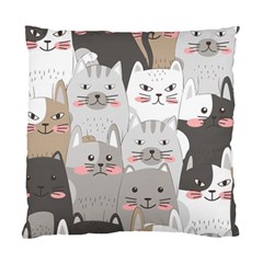 Cute Cats Seamless Pattern Standard Cushion Case (one Side) by Bangk1t