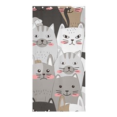 Cute Cats Seamless Pattern Shower Curtain 36  X 72  (stall)  by Bangk1t