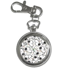 Dog Pattern Key Chain Watches