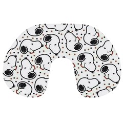 Dog Pattern Travel Neck Pillow by Bangk1t