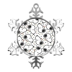 Dog Pattern Metal Small Snowflake Ornament by Bangk1t