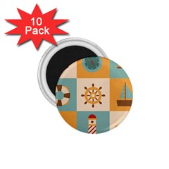 Nautical Elements Collection 1 75  Magnets (10 Pack) 