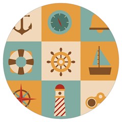 Nautical Elements Collection Round Trivet