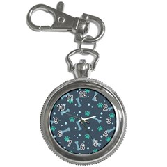 Bons Foot Prints Pattern Background Key Chain Watches