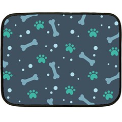 Bons Foot Prints Pattern Background Fleece Blanket (mini) by Bangk1t