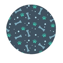 Bons Foot Prints Pattern Background Mini Round Pill Box (pack Of 5)