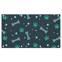 Bons Foot Prints Pattern Background Banner And Sign 7  X 4 