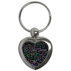 Math Linear Mathematics Education Circle Background Key Chain (heart) by Bangk1t