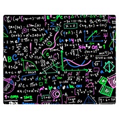 Math Linear Mathematics Education Circle Background Premium Plush Fleece Blanket (medium) by Bangk1t