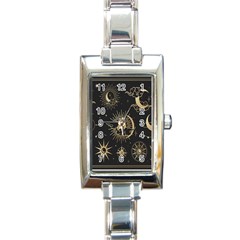 Asian-set With Clouds Moon-sun Stars Vector Collection Oriental Chinese Japanese Korean Style Rectangle Italian Charm Watch by Bangk1t