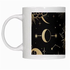 Asian-set With Clouds Moon-sun Stars Vector Collection Oriental Chinese Japanese Korean Style White Mug by Bangk1t