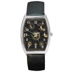 Asian-set With Clouds Moon-sun Stars Vector Collection Oriental Chinese Japanese Korean Style Barrel Style Metal Watch